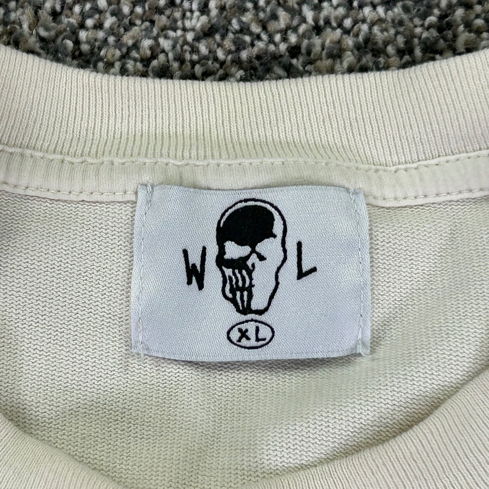 Warren Lotas The Coldest Day Samurai Skeleton Graphic T-Shirt Mens XL Cream - Picture 6 of 11